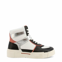 Load image into Gallery viewer, Silver High Top Sneakers Love Moschino Sneakers &amp; Runners LoveAdora