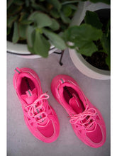 Load image into Gallery viewer, Berness Running Late Chunky Sole Athletic Sneakers in Hot Pink Sneakers LoveAdora