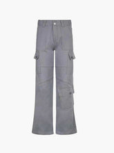 Load image into Gallery viewer, Full Length Flare Cargo Pants Pants LoveAdora