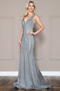 Sleeveless Rhinestone Zipper Back Long Prom & Mother Of The Bride Dress AC2030