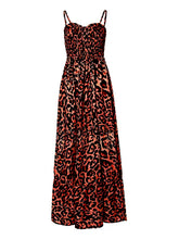 Load image into Gallery viewer, Leopard Sweetheart Neck Cami Dress