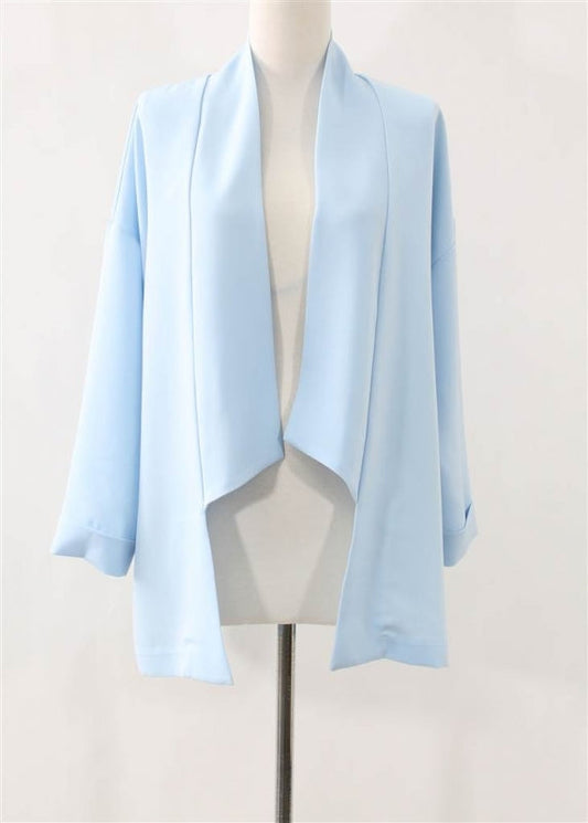 Women's No Buttons Blazer Open Front Cardigan