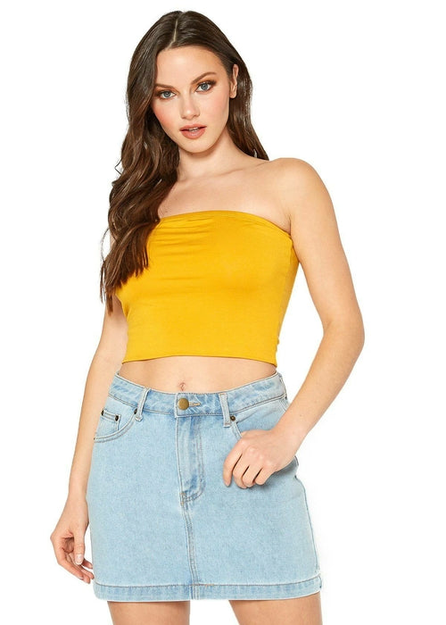 Women's Off Shoulder Cropped Tube Top