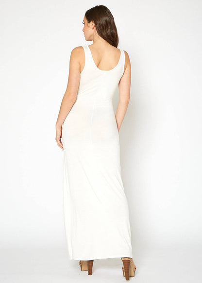 Women's Sleeveless Scoop Neck Maxi Dress