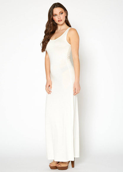 Women's Sleeveless Scoop Neck Maxi Dress