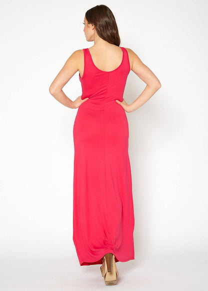 Women's Sleeveless Scoop Neck Maxi Dress