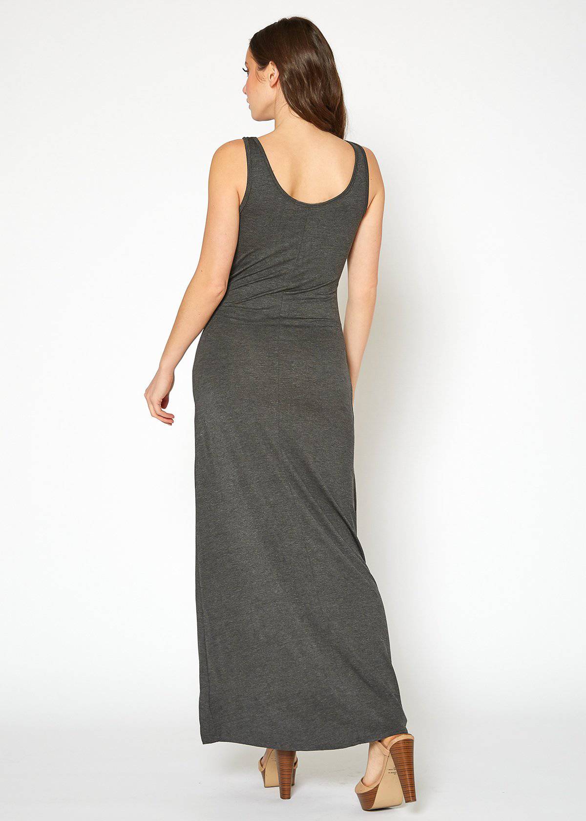 Women's Sleeveless Scoop Neck Maxi Dress