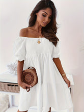 Load image into Gallery viewer, Full Size Ruffled Off-Shoulder Short Sleeve Dress