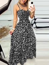 Load image into Gallery viewer, Leopard Sweetheart Neck Cami Dress