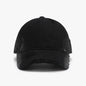 Distressed Adjustable Black Cotton Hat