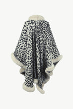 Load image into Gallery viewer, Leopard Open Front Poncho