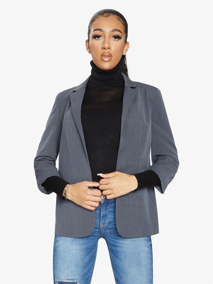 Edge To Edge Blazer Jackets & Coats LoveAdora