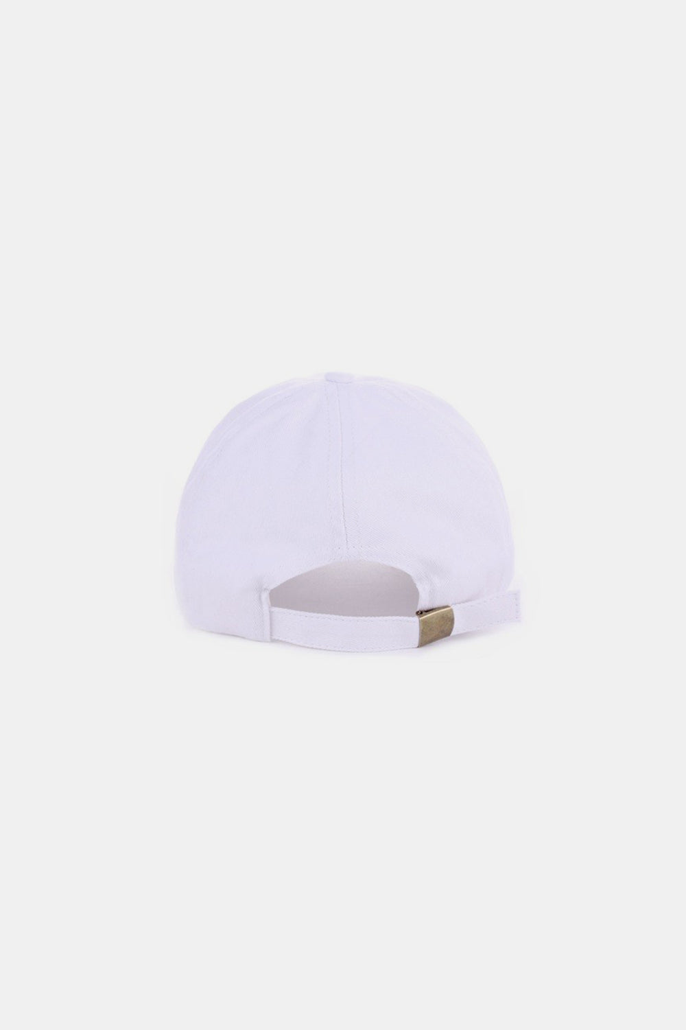 Stylish Zenana Ribbon Bow Chenille Patch Baseball Cap in White