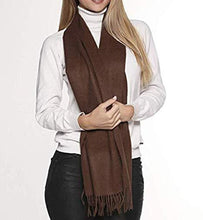 Load image into Gallery viewer, Great Natural Alpaca 100% baby alpaca scarf chocolate brown color