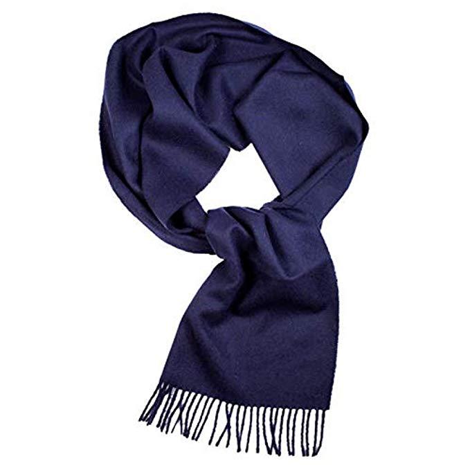 Great Natural Alpaca 100% Baby Alpaca scarf navy blue colour