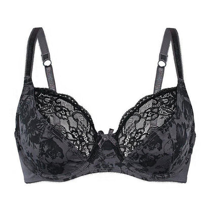 Sassa Charming Floral Semi Sheer Lace Demi Bra Lingerie & Underwear LoveAdora