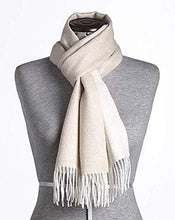 Load image into Gallery viewer, Great Natural Alpaca, 100% Baby Alpaca scarf, beige-white colour