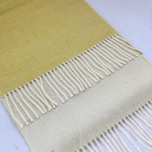 Load image into Gallery viewer, Great Natural Alpaca 100% baby alpaca scarf, yellow-white colour