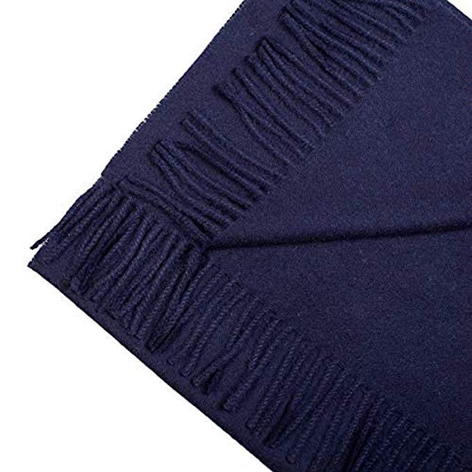 Great Natural Alpaca 100% Baby Alpaca scarf navy blue colour