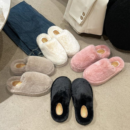 Plush, cozy slippers in neutral and pastel shades - ideal for relaxing at home. Featured in various styles and colors, these comfortable and stylish foot coverings are an essential accessory for any wardrobe.