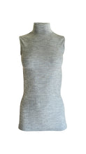 Load image into Gallery viewer, EGI Exclusive Collections Merino Wool Blend Mock Neck Sleeveless Top.