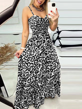 Load image into Gallery viewer, Leopard Sweetheart Neck Cami Dress