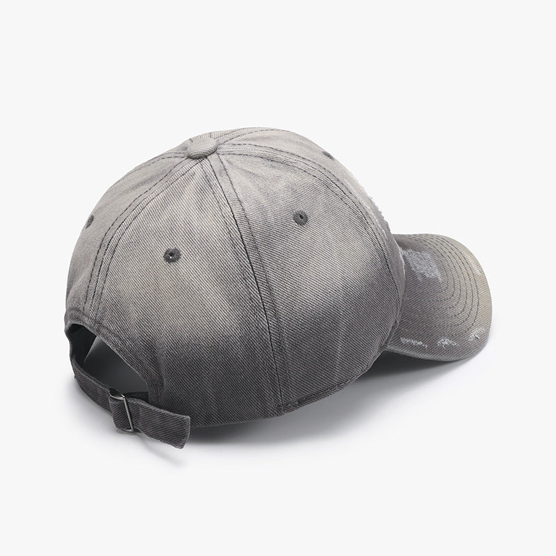 Classic Adjustable Cotton Baseball Hat in Muted Gray Tone