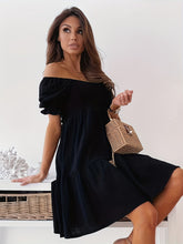 Load image into Gallery viewer, Full Size Ruffled Off-Shoulder Short Sleeve Dress