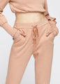 Women's Peplum Sweatpants In Peach