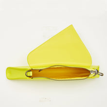 Load image into Gallery viewer, Angelica Electric Yellow Leather Clutch Purse