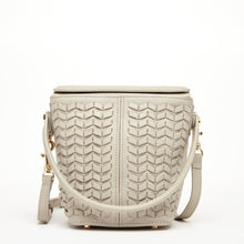 Load image into Gallery viewer, Anna Woven Leather Bag Grayish Beige