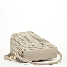 Load image into Gallery viewer, Anna Woven Leather Bag Grayish Beige