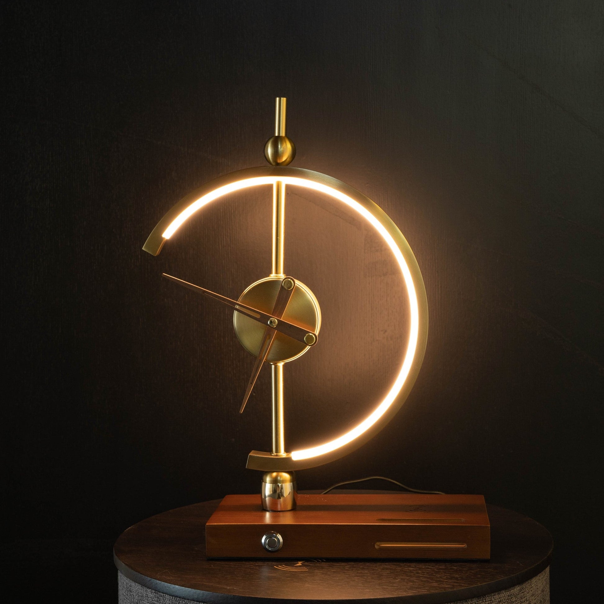 Golden Time Clock Lamp Lighting LoveAdora