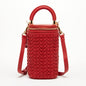 Elsa Small Leather Crossbody Bag Red