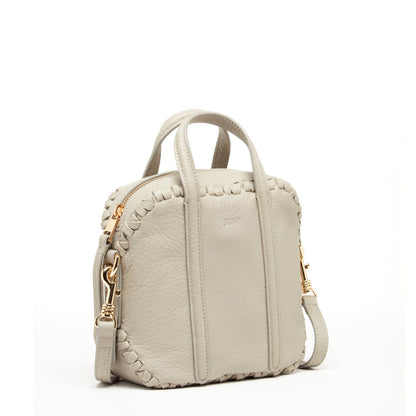 Evelyn Gray Leather Crossbody Bag