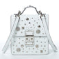 The Hollywood Backpack Leather Purse White