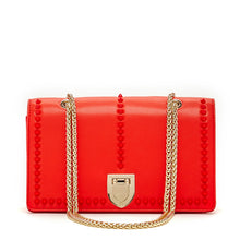 Load image into Gallery viewer, Josie Red Leather Purse with Chain