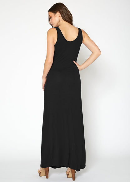 Women's Sleeveless Scoop Neck Maxi Dress