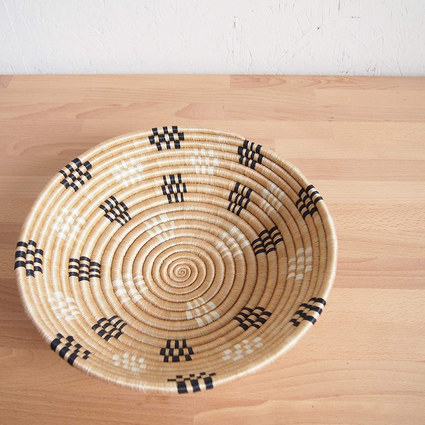 African Handwoven Sisal Basket / Traditional fruit and wall Basket