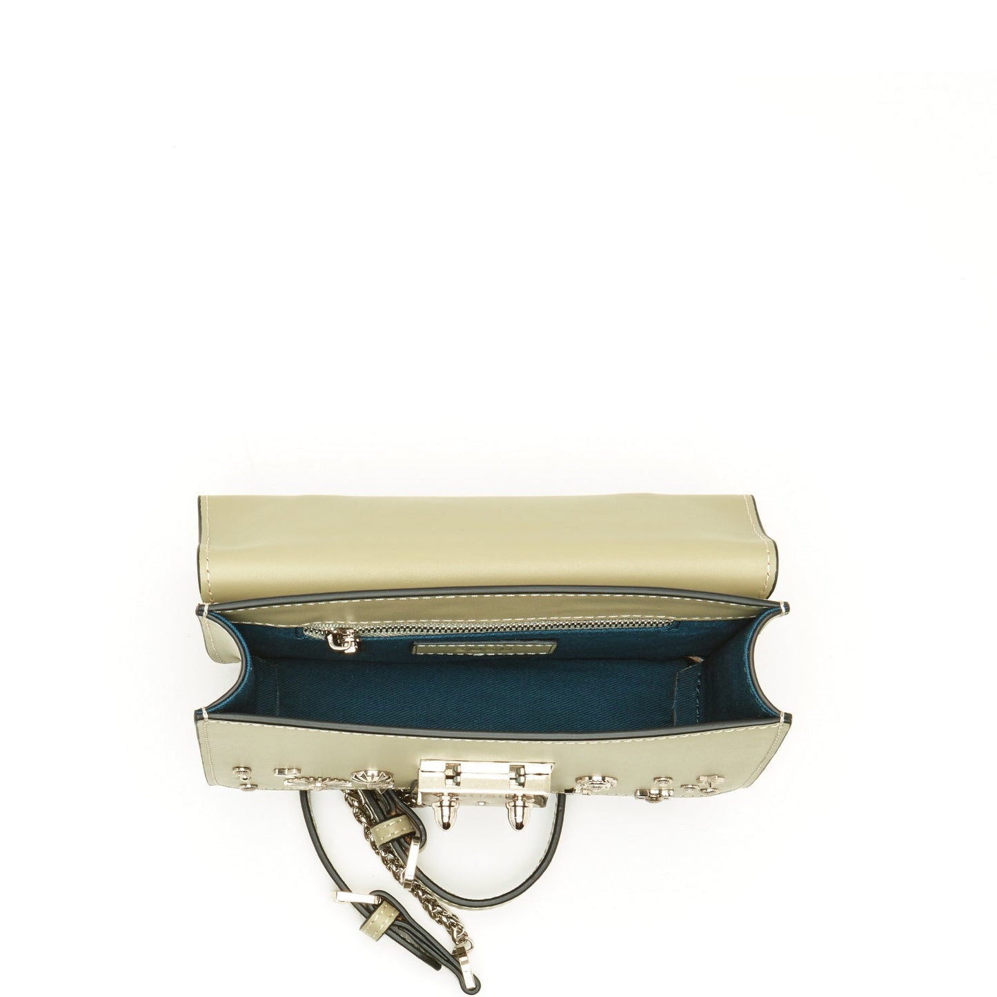 The Hollywood Leather Crossbody Bag Sage Green