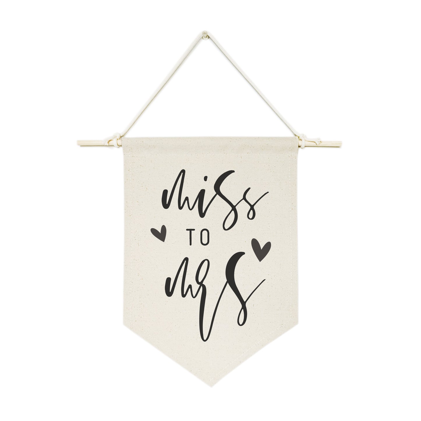 Miss to Mrs. Hanging Wall Banner