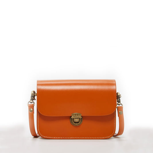 Nanah Light Brown Leather Crossbody Bag