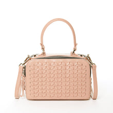 Load image into Gallery viewer, Kayla Pink Woven Leather Bag