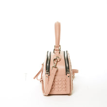 Load image into Gallery viewer, Kayla Pink Woven Leather Bag