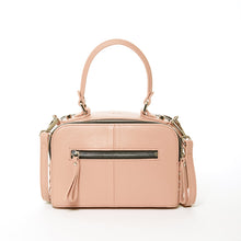 Load image into Gallery viewer, Kayla Pink Woven Leather Bag