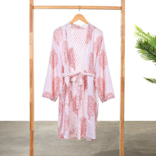 Load image into Gallery viewer, Block-Printed Robe - Pink City