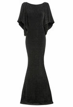 Load image into Gallery viewer, Black Cowl Back Gown