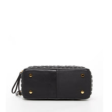 Load image into Gallery viewer, Kayla Woven Leather Bag Black