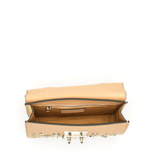 Load image into Gallery viewer, The Hollywood Leather Crossbody Studded Bag Beige