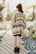 Load image into Gallery viewer, Faux Hair Aztec Pocket Ruana